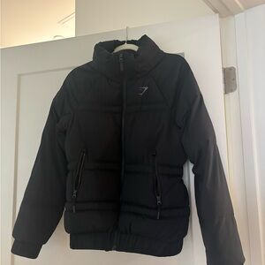 Gymshark Black Puffer Jacket